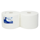 Industrie Poetsrol Cellulose Wit 1-Laags 1000m | Ecolabel | 2 Rollen