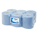 Midi Poetspapier Blauw Cellulose 1-Laags 300m | HACCP | 6 Rollen