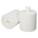 Midi Poetspapier Coreless Cellulose 1-Laags 270m | 6 Rollen