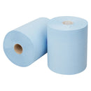Euro Mini Matic XL Handdoekrol Blauw 165m | 2-laags | Vel-voor-Vel | FCC