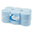Euro Mini Matic XL Handdoekrol Blauw 165m | 2-laags | Vel-voor-Vel | FCC