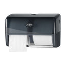 Toiletroldispenser Zwart | 2-Rol & Reserverol