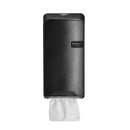 Toiletpapierdispenser bulkpack QuartzLine zwart | Vel-voor-vel