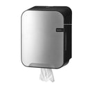Poetsroldispenser midi poetspapier QuartzLine zilver