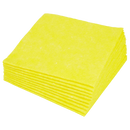 Gele sopdoeken A-kwaliteit 38×40 cm – sterk & absorberend