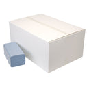 Handdoekpapier V-fold recycled blauw 1-laags 23×25 cm – 20×250 vellen