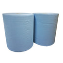 Industrierol verlijmd mixed cellulose blauw (2 laags, 37 cm, 2 x 380 m)