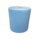 Industrierol verlijmd mixed cellulose blauw (3 laags, 37 cm, 1 x 360 m)